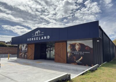 Horseland store corner view, Verdon Street Warrnambool, built by Bolden Constructions